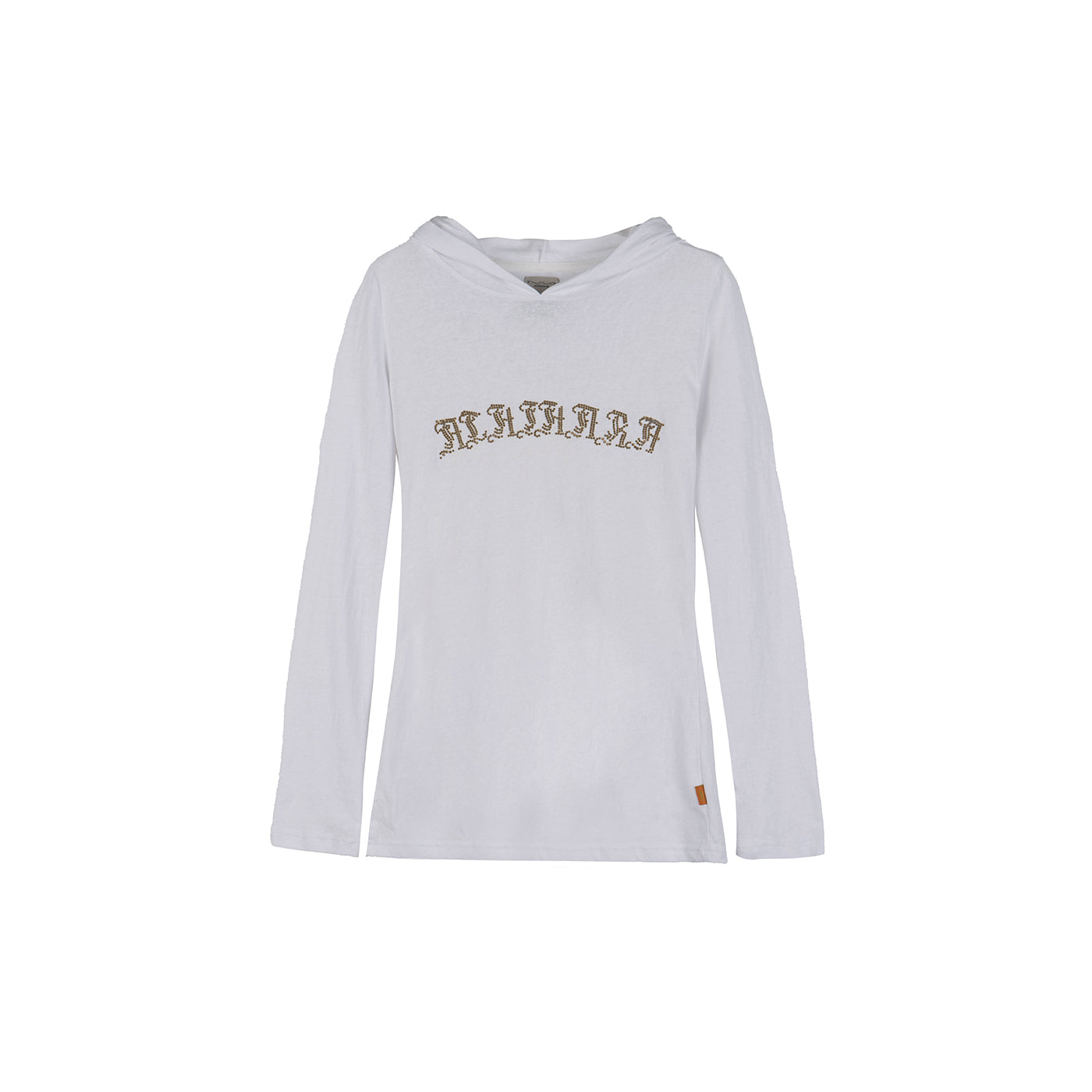 Achihara Summer Cool Long Sleeve Hooded Split Hem T Shirt