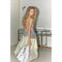 2th Desire Floral Strappy Dress with Sheer Mesh Asymmetrical Back