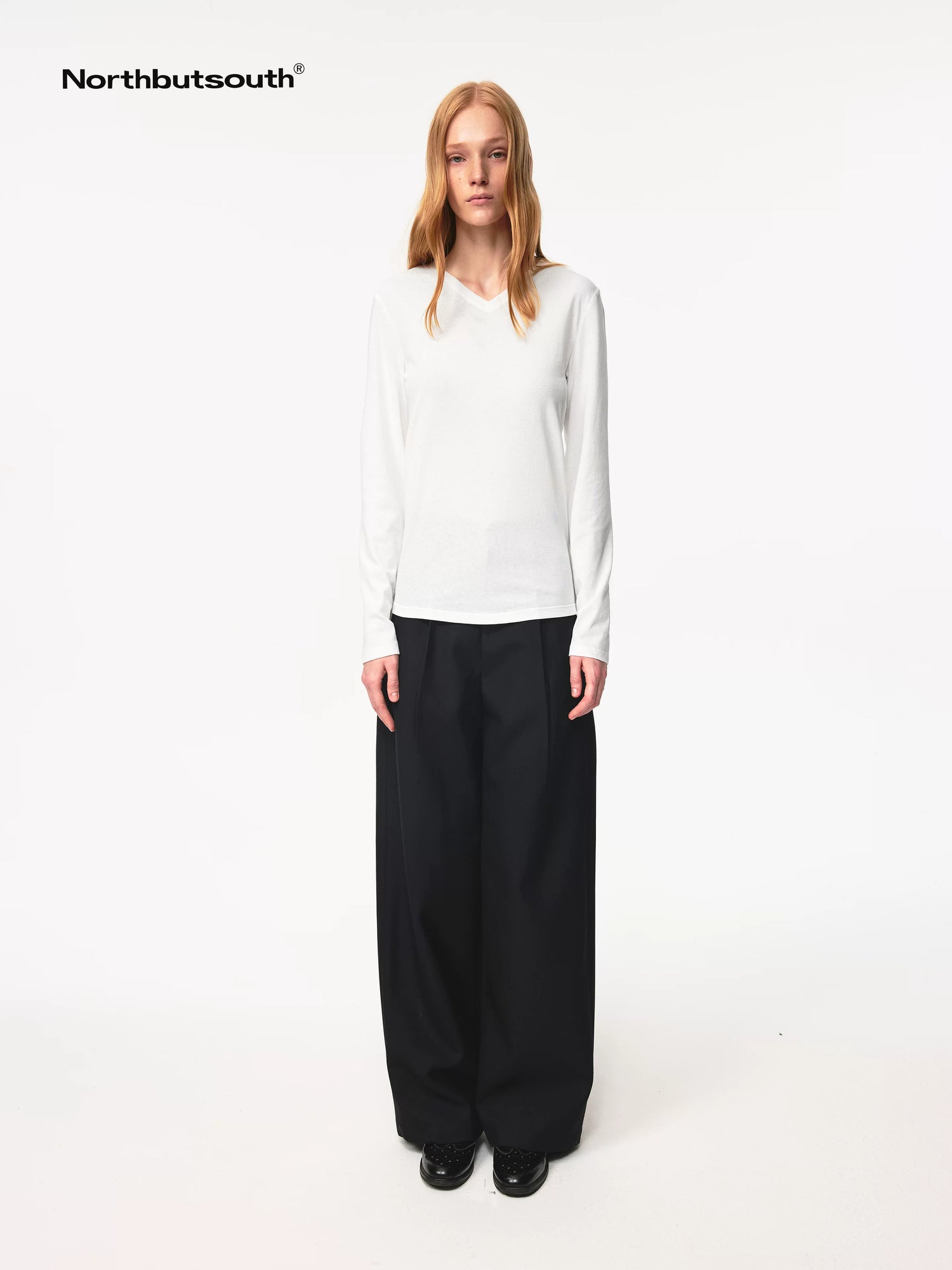 Lightweight Bamboo Cotton V-Neck Relaxed Fit Tee