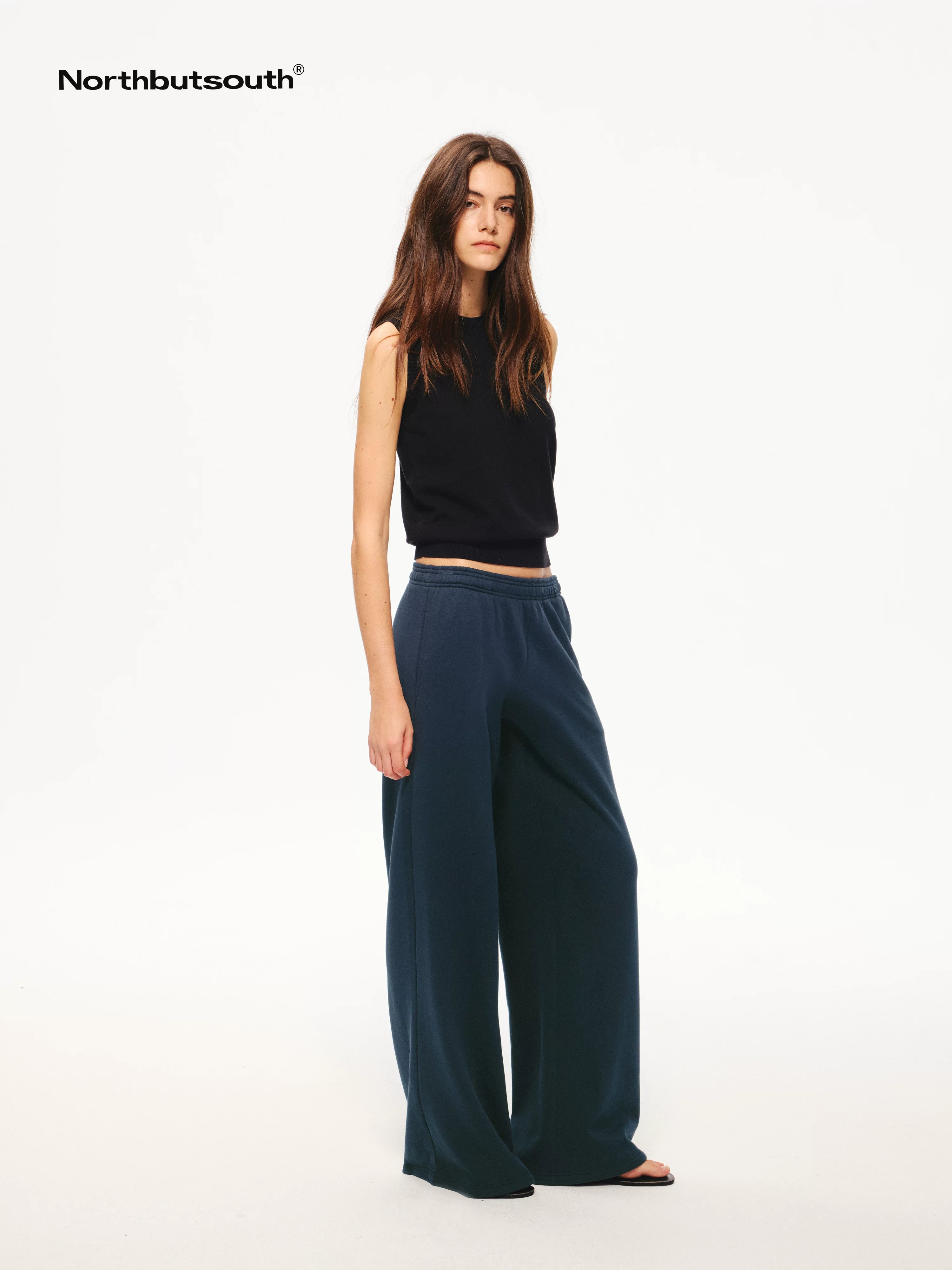 Lightweight Elastic Waist Drawstring Loose Women&