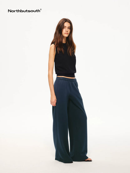 Lightweight Elastic Waist Drawstring Loose Women&