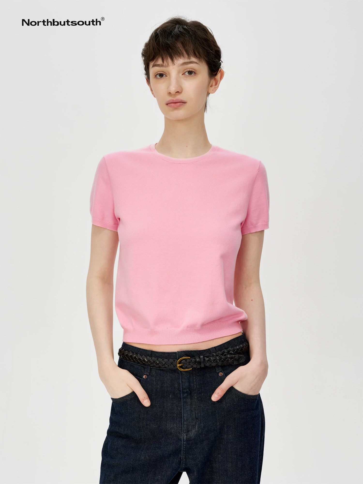 Lightweight Knit T-shirt In Multiple Colors