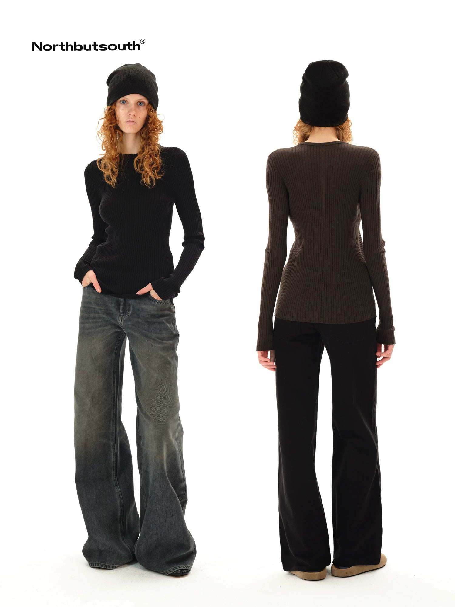 Lightweight Ribbed Crew Neck Women&