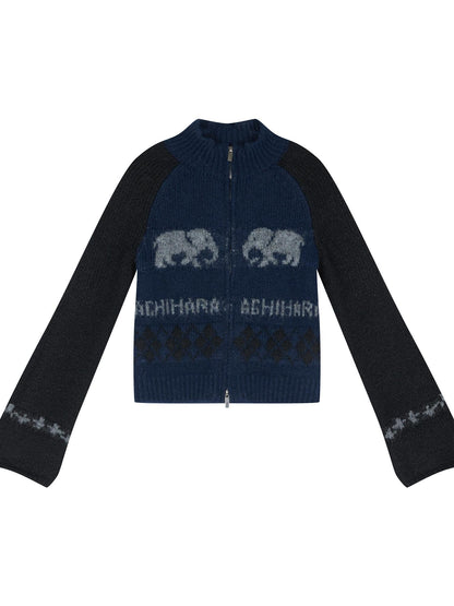 Achihara Babar Story Alpaca Knit Sweater