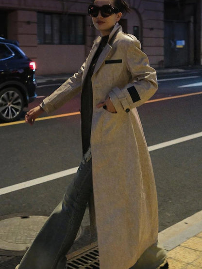 Long Faux Leather Jacket For Women Coats