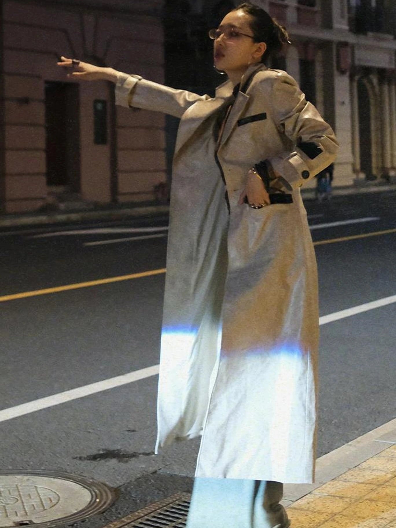 Long Faux Leather Jacket For Women Coats