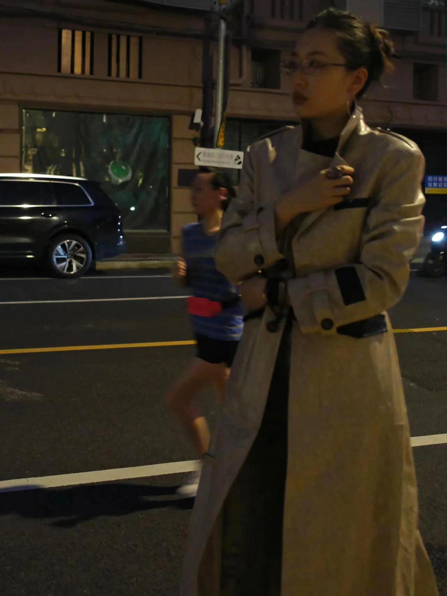 Long Faux Leather Jacket For Women Coats