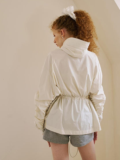 DIDDI MODA Long Loose Sunproof Coat With Pockets Waistband
