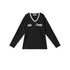 Achihara V-Neck Relaxed Tee With Melting Ice Design