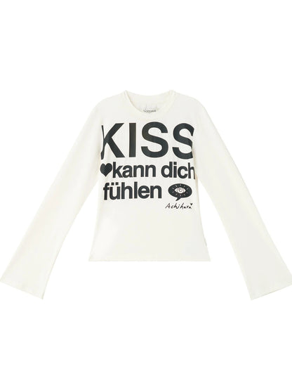 Kiss Fish German Print Slim Fit Tee
