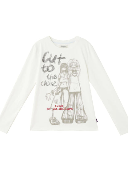 Bestie Borrowed Tee Retro Washed Cotton