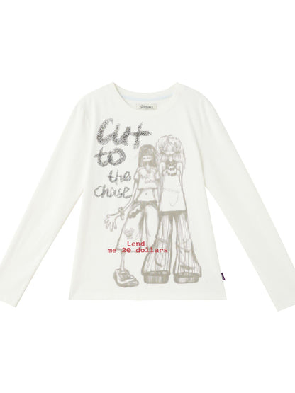Achihara Bestie Borrowed Tee Retro Washed Cotton