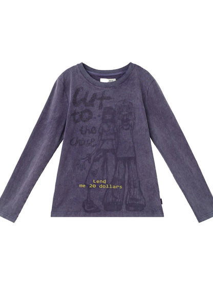 Bestie Borrowed Tee Retro Washed Cotton