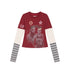 Achihara Rodman Inspired Slim Fit Basketball Tee Long Sleeve Layering Top