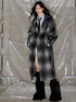 DIDDI MODA Matrix Mosaic Wool Blend Trench Coat