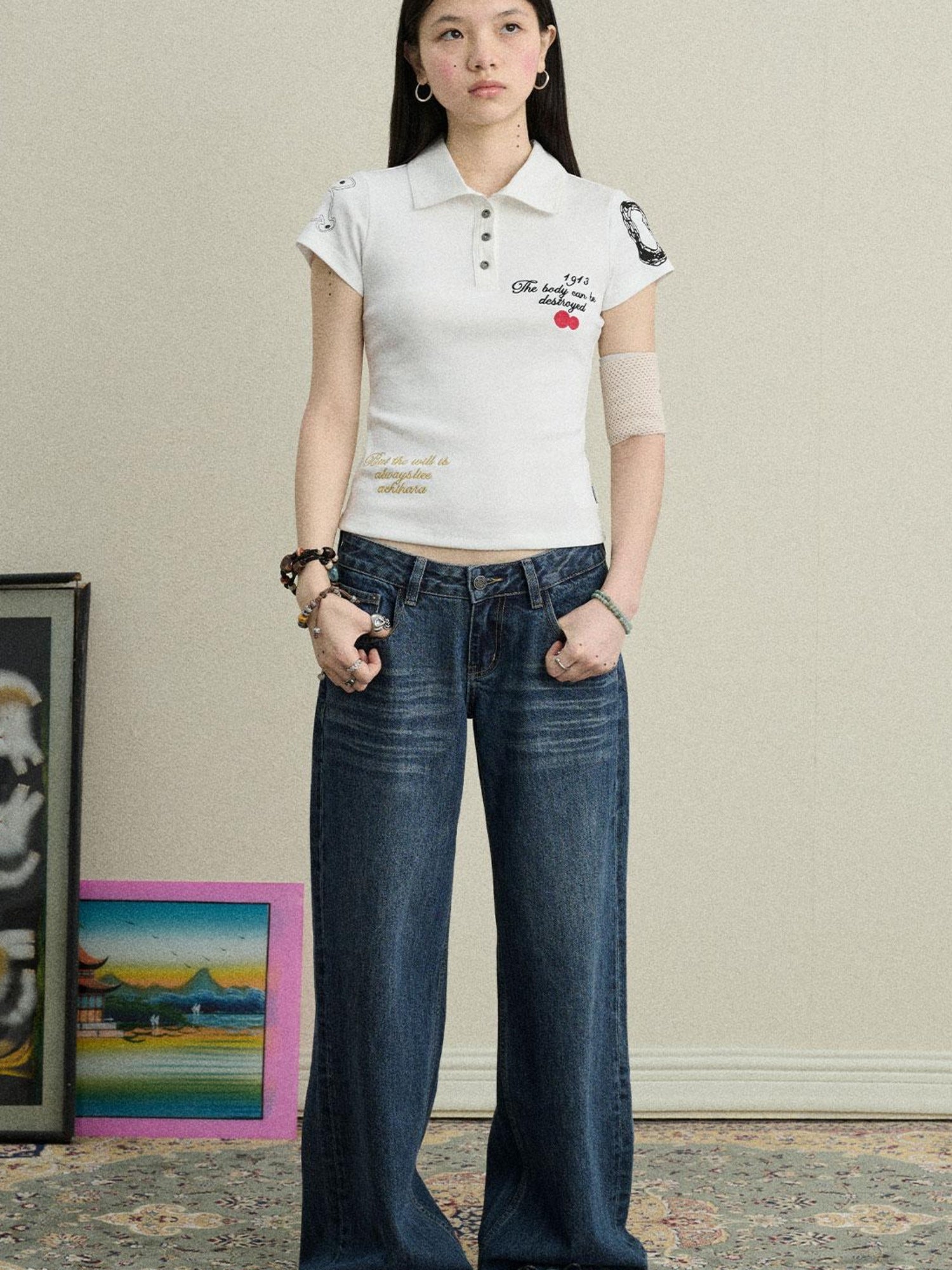 Achihara Men S Cvc Cotton Polyester Embroidered Polo Shirt For Horse Racing