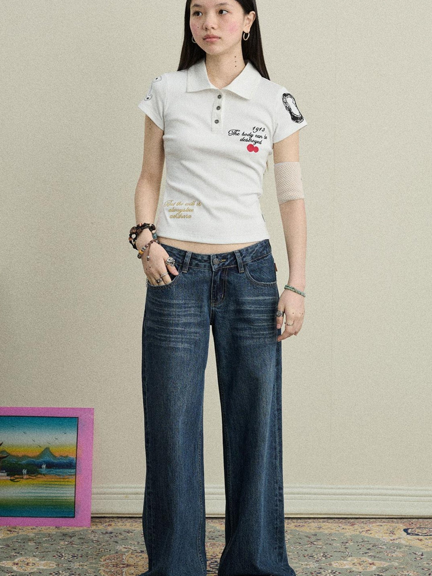 Achihara Men S Cvc Cotton Polyester Embroidered Polo Shirt For Horse Racing