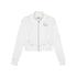 Achihara Church Kiss Embroidered Cropped Hooded Jacket