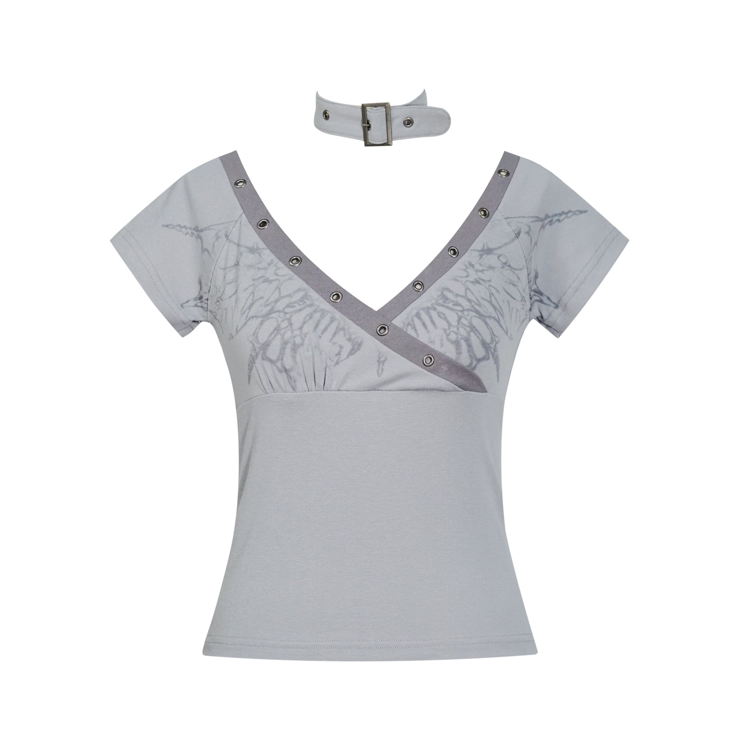 Update Cest Nous Sea Witch Butterfly Poetry Tee V-Neck T-Shirt Long-Sleeve