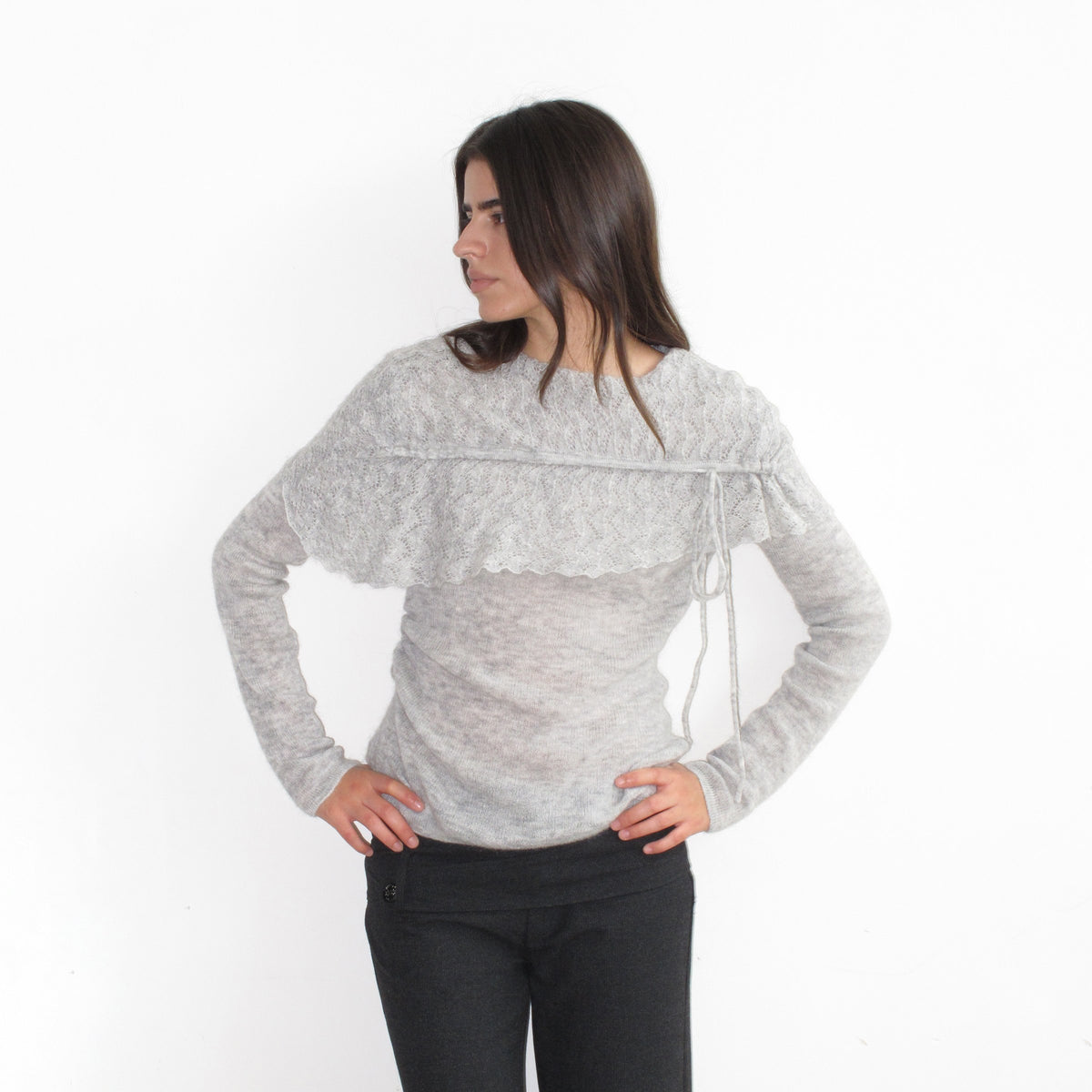 Mito_de_dar_Asymmetric_Tie_Cape_Mohair_Wool_Knit_Women&