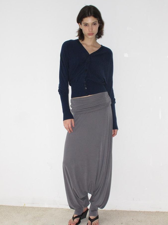 Mito de dar Batwing Sleeve Cropped V-neck Wool Blend Women&
