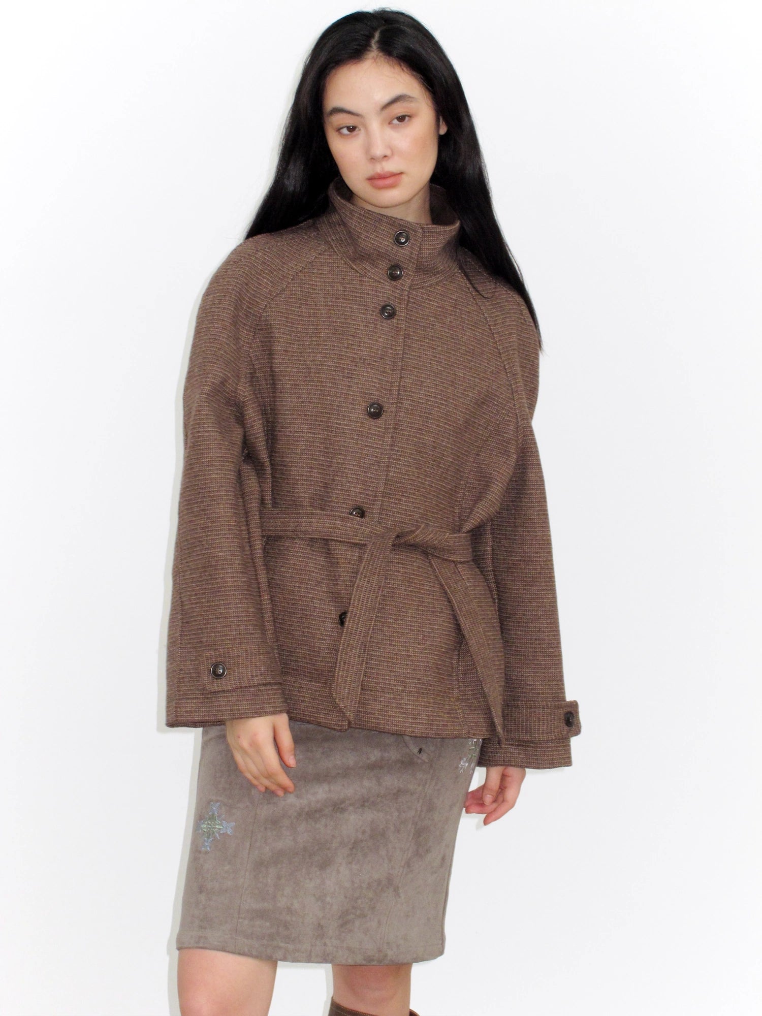 Mito_de_dar_Brown_Stand_Collar_Plaid_Wool_Blend_Coat_MISSTT
