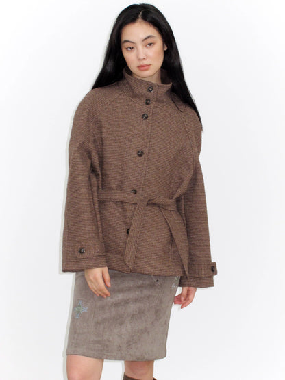 Mito_de_dar_Brown_Stand_Collar_Plaid_Wool_Blend_Coat_MISSTT