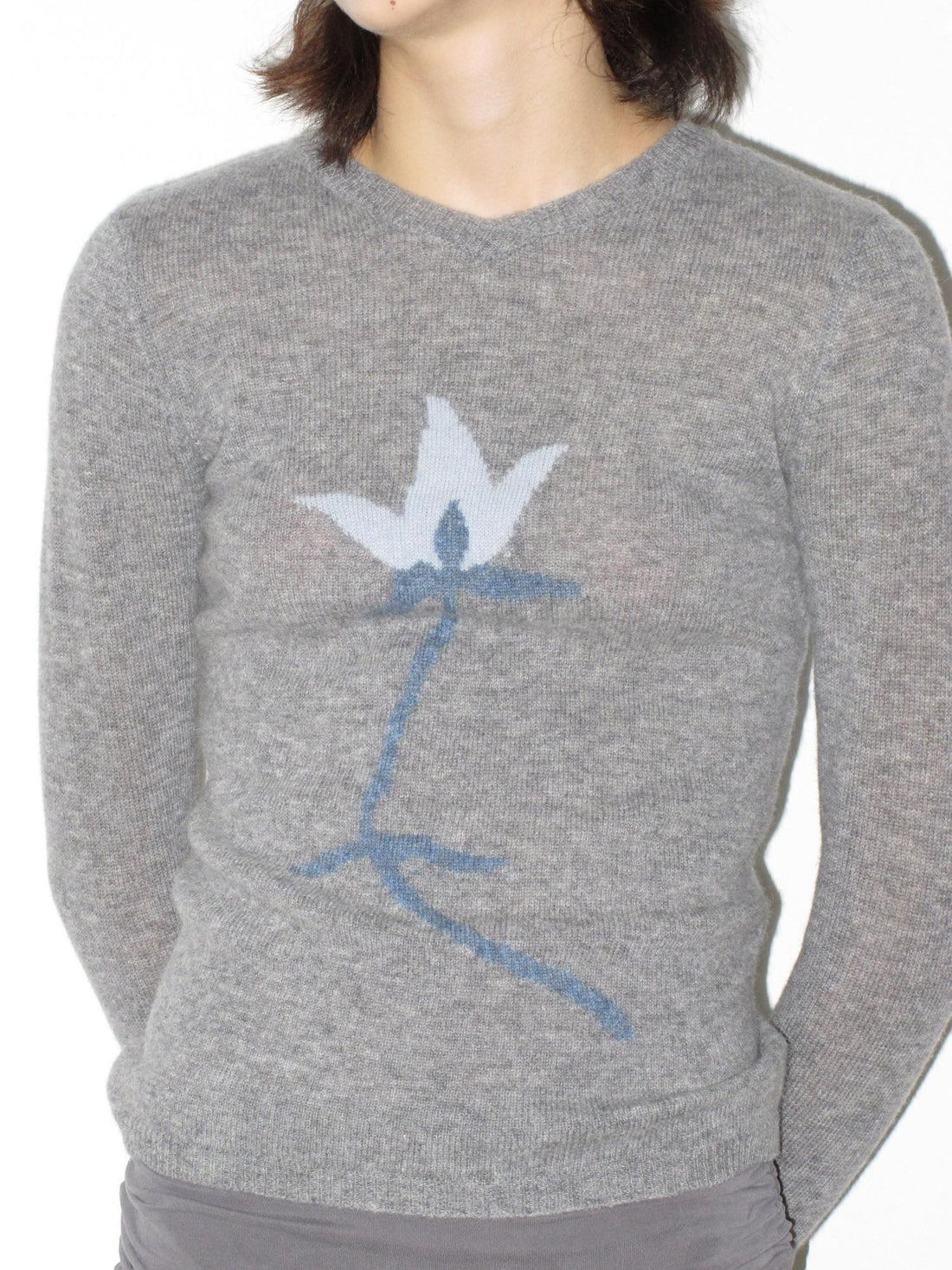 Mito de dar Gladiolus V-neck Slim Knit Women&