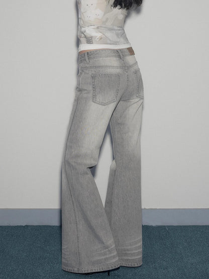 Mito de dar Low Saturation Mineral Wash Low Waist Micro Flare Jeans