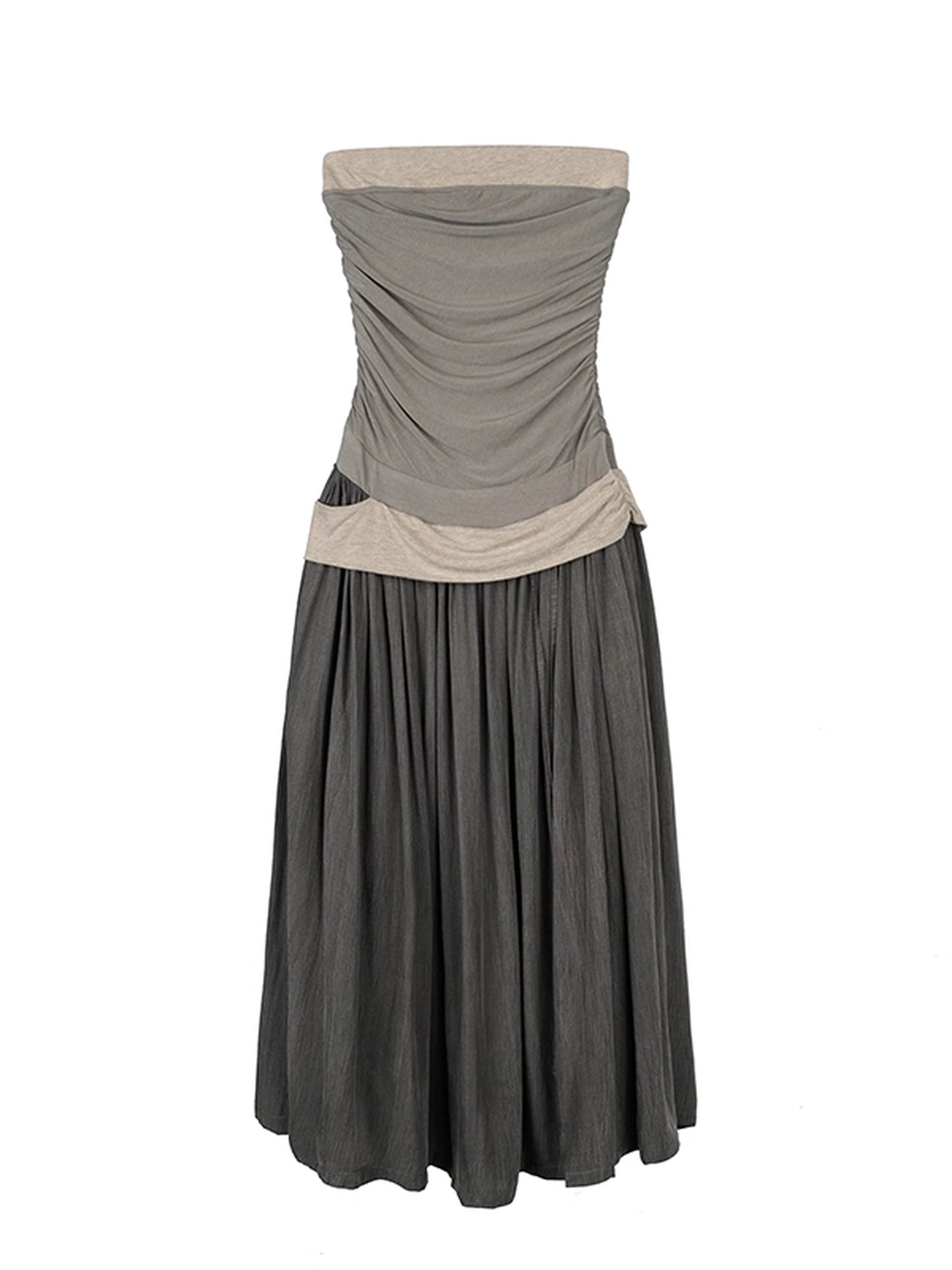 Mito_de_dar_Low_Saturation_Patchwork_Pleated_Cupro_Maxi_Dress_MISSTT