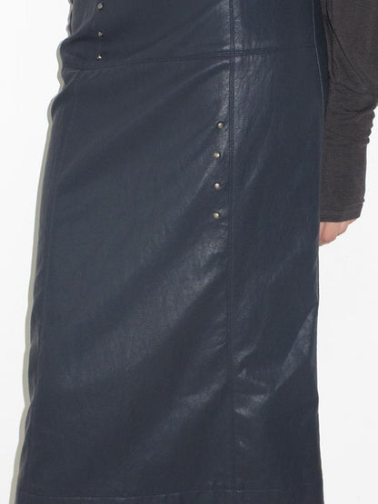 Mito de dar Midnight Blue Metallic Asymmetric Studded Mesh Panel Women&