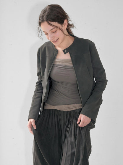 Mito de dar Misty Fit Short Leather Jacket