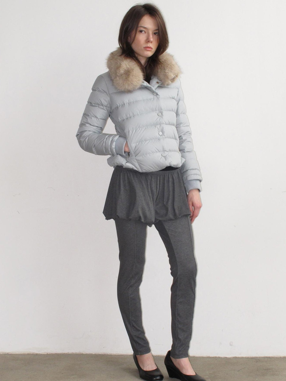 Mito de dar Pleated High Stretch Solid Women&