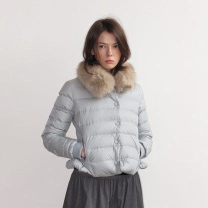 Mito_de_dar_Quilted_Waist_Cinch_Asymmetric_Button_Blue_Women&