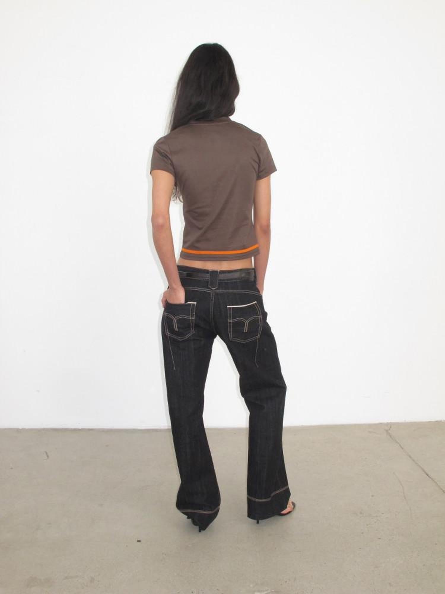 Mito de dar Red Selvedge Narrow Hem Mid Rise Women&
