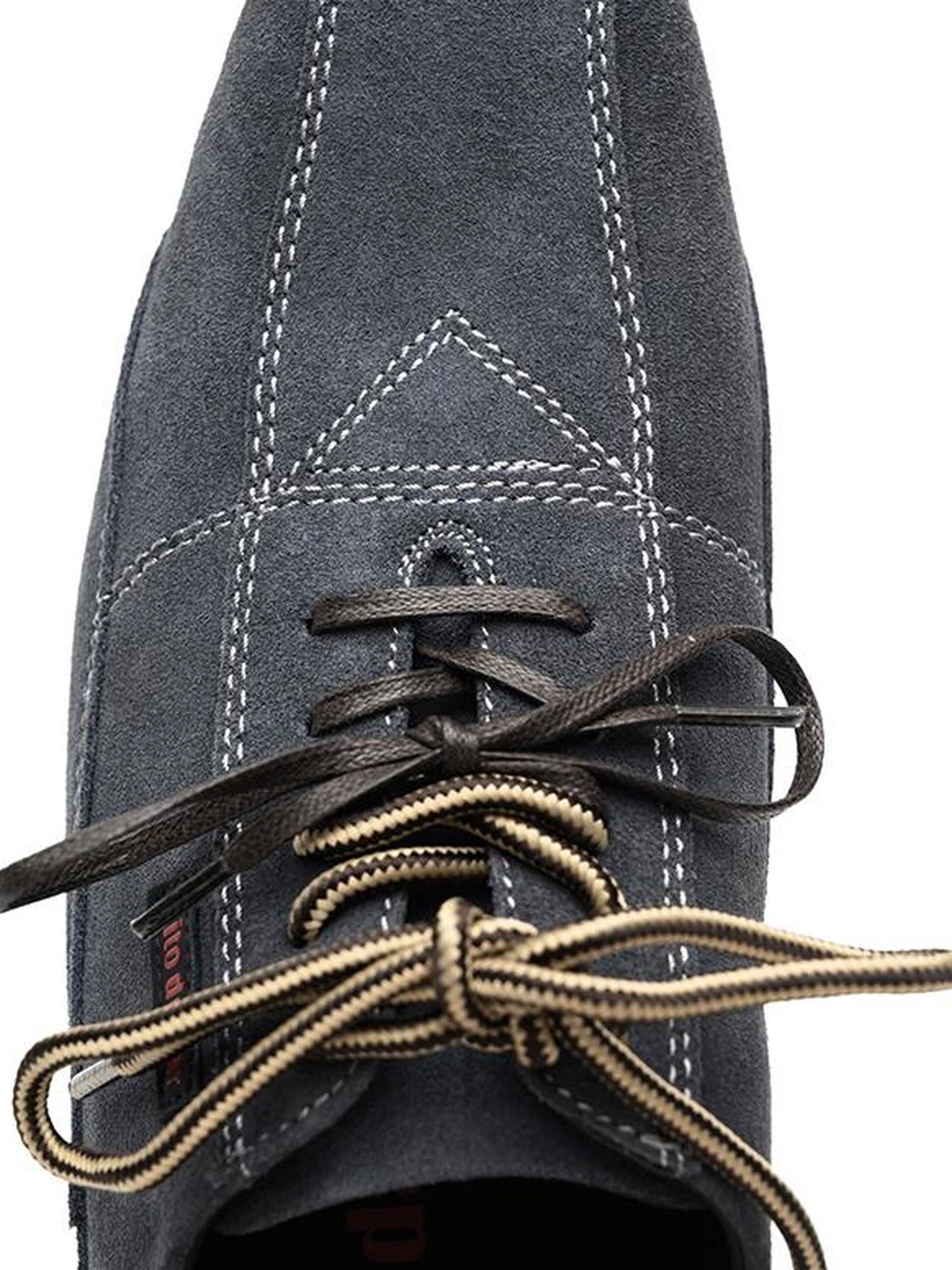 Retro Suede Leather Double Lace Up Bowling Sneakers