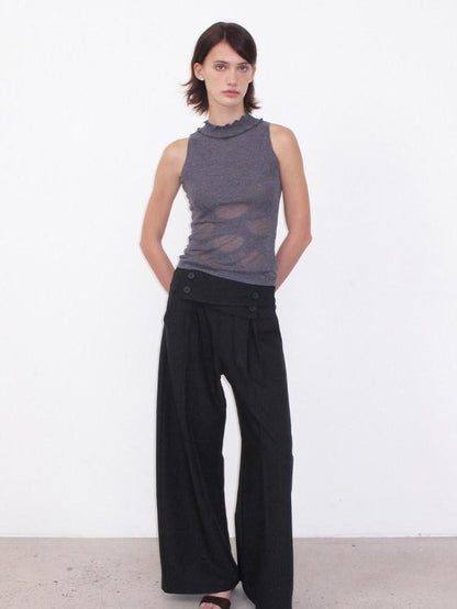 Mito de dar Sheer Polka Dot Knitted Waist Shaping Side Coverage Women&