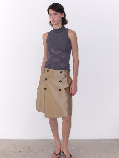 Mito de dar Sheer Polka Dot Knitted Waist Shaping Side Coverage Women&