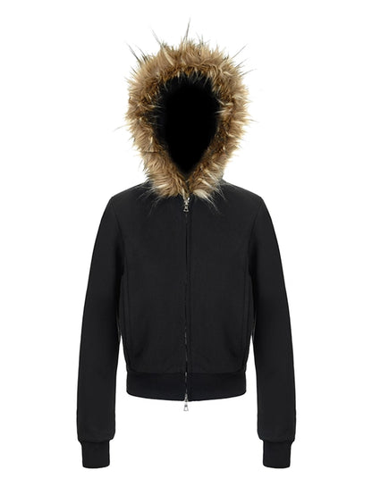 Mito_de_dar_Short_Slim_Fit_Hooded_Fur_Hoodie_MISSTT