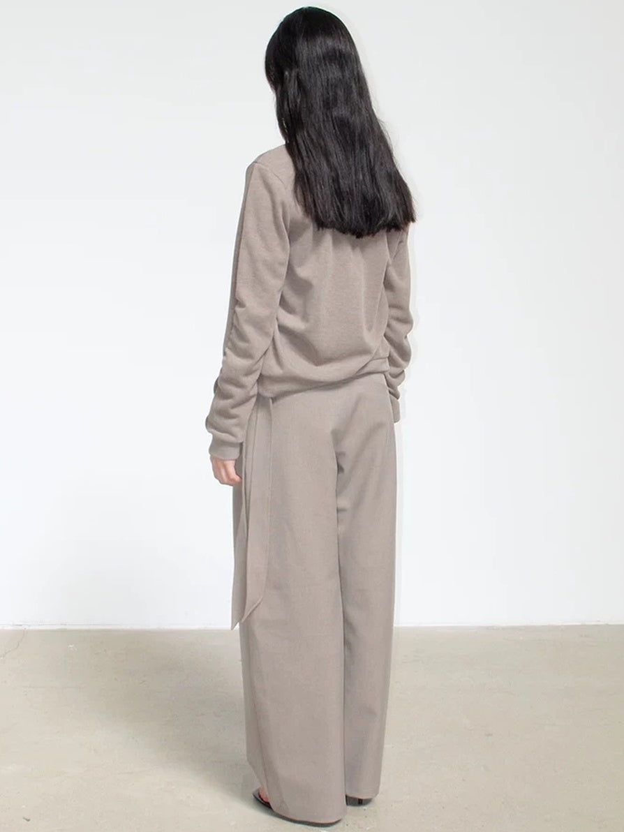 Mito de dar Skin Friendly Acrylic Blend Colorblock Relaxed Fit Cropped Crew Neck Cardigans