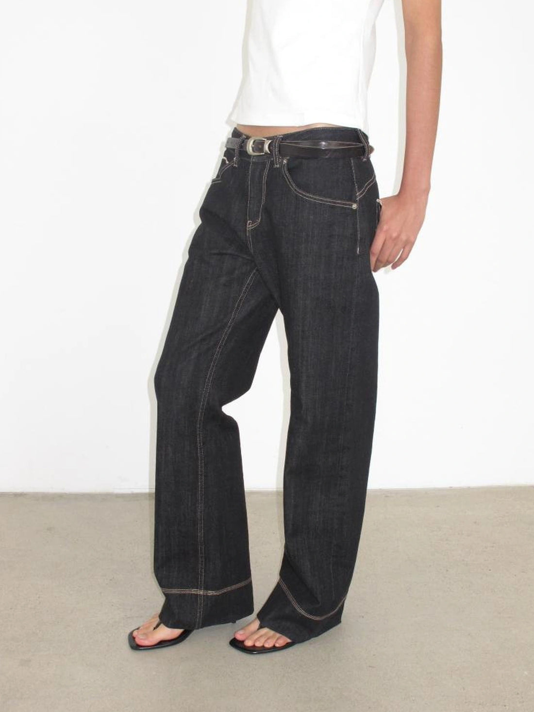 Mito de dar Slim Straight Selvedge Denim Jeans Original Red Edge