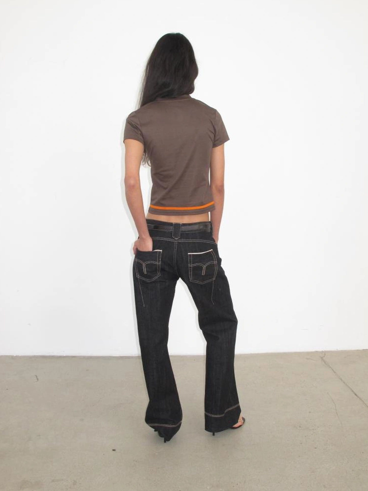 Mito de dar Slim Straight Selvedge Denim Jeans Original Red Edge