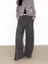 Mito_de_dar_Slit_Side_Pleated_Grey_Plaid_Wide_Leg_Pants_MISSTT