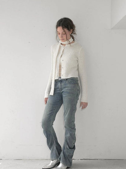 Twisted Curve Vintage Low Rise Flared Jeans