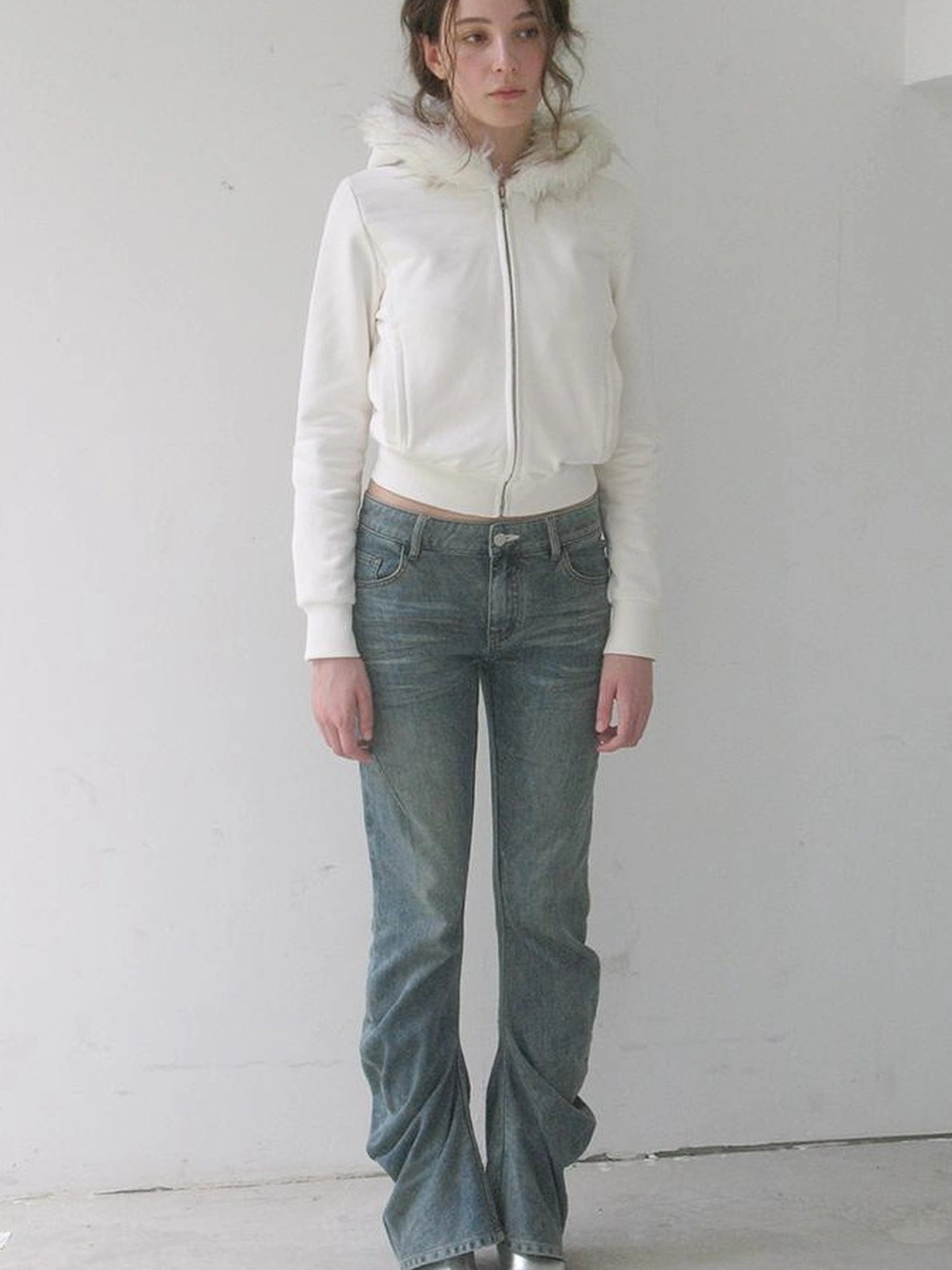 Twisted Curve Vintage Low Rise Flared Jeans