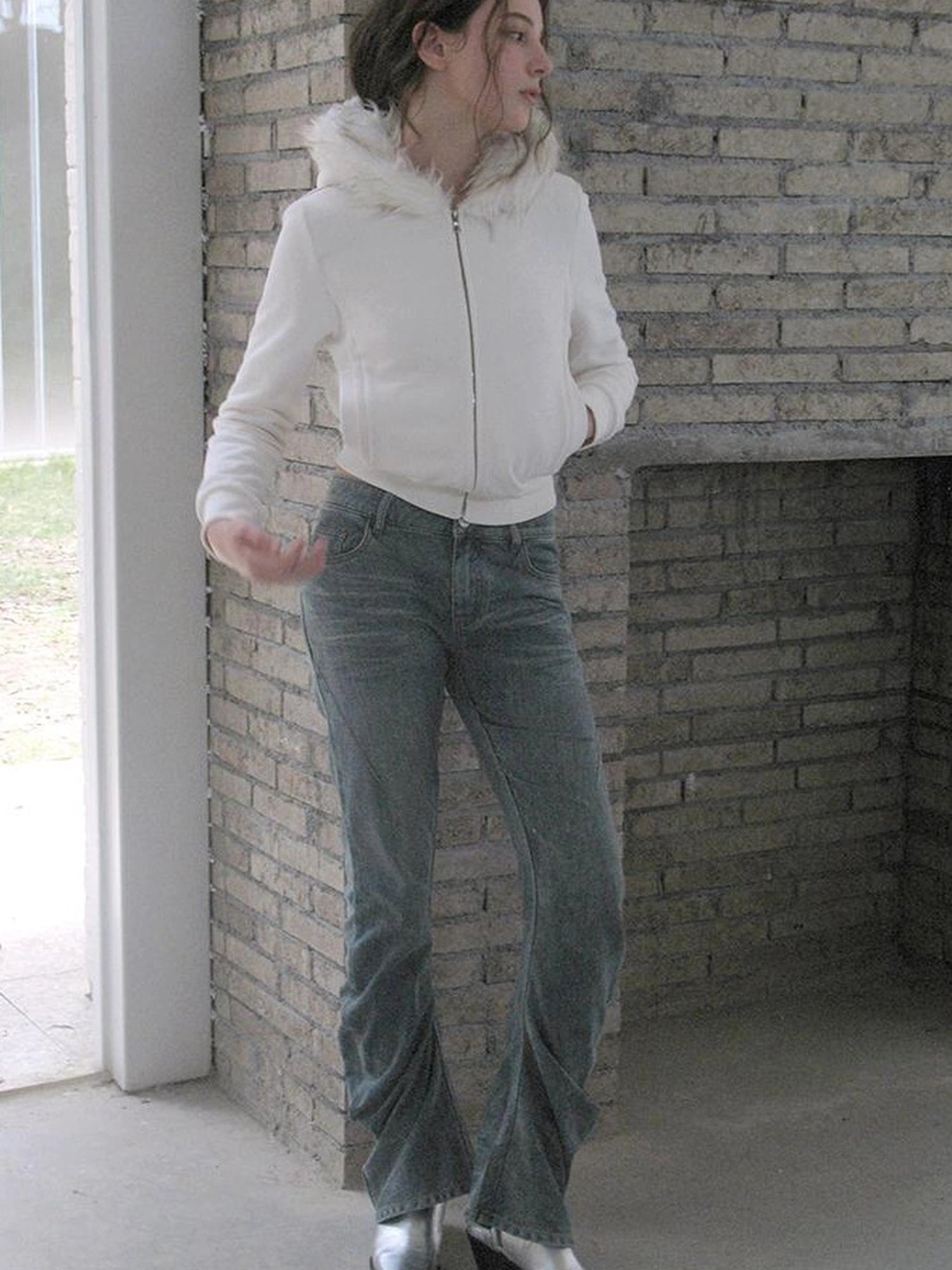 Twisted Curve Vintage Low Rise Flared Jeans