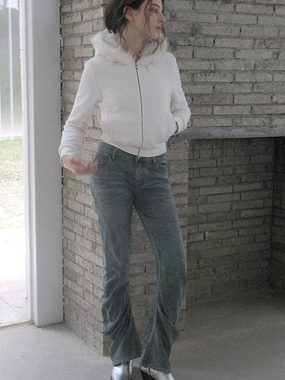 Twisted Curve Vintage Low Rise Flared Jeans