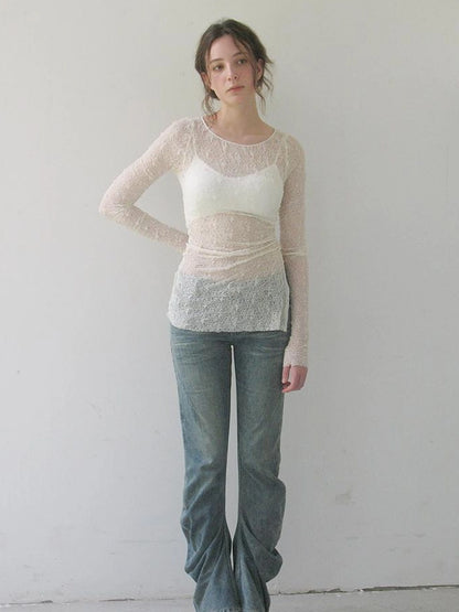 Twisted Curve Vintage Low Rise Flared Jeans