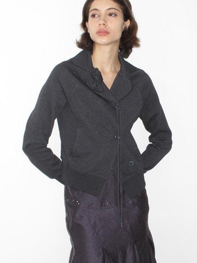 Mito de dar Womens Cotton Handmade Tulip Design Raglan Sleeve Cropped Jackets