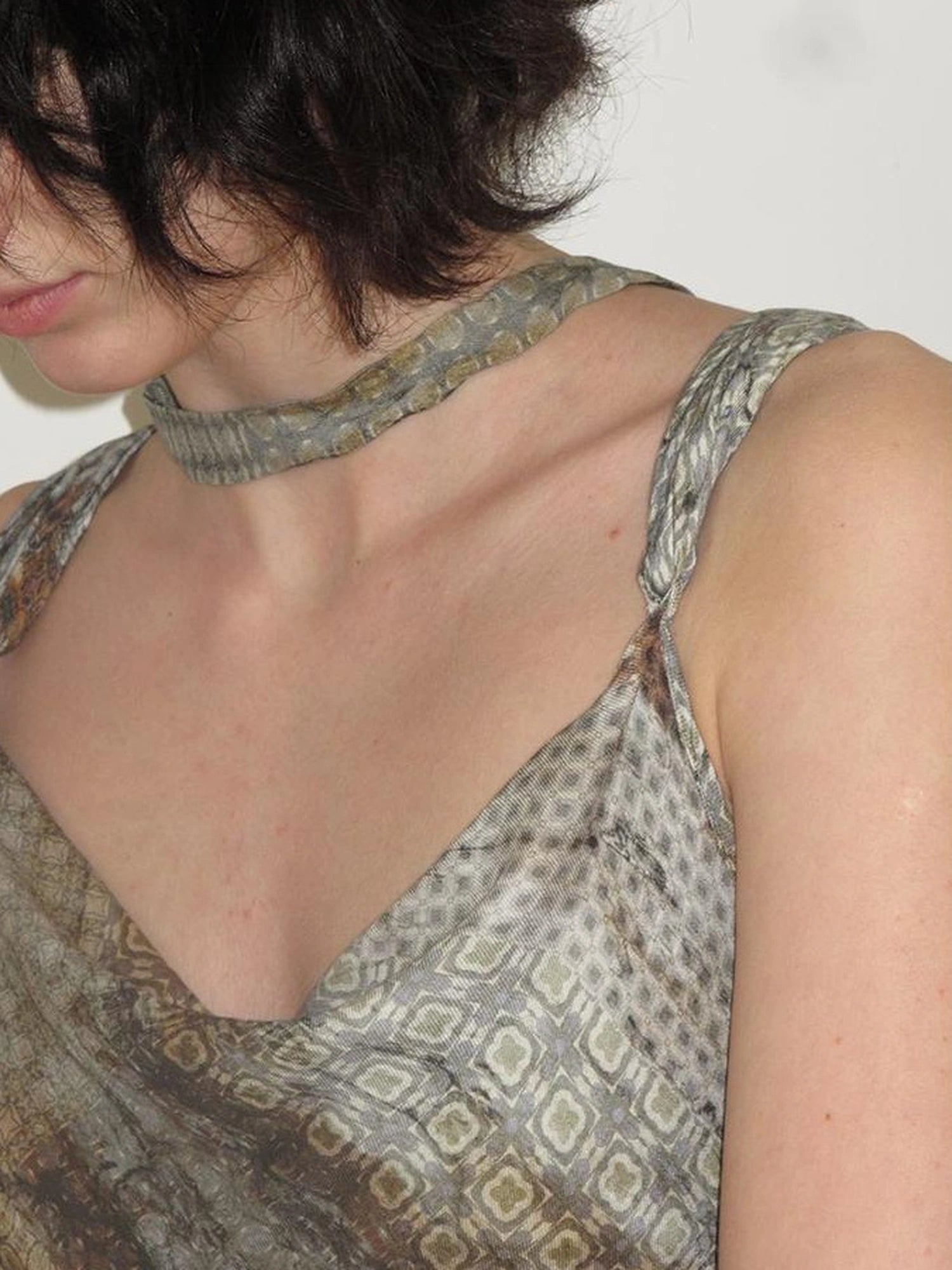 Mito de dar Wool Butterfly Strap Bias Cut Maxi Dress